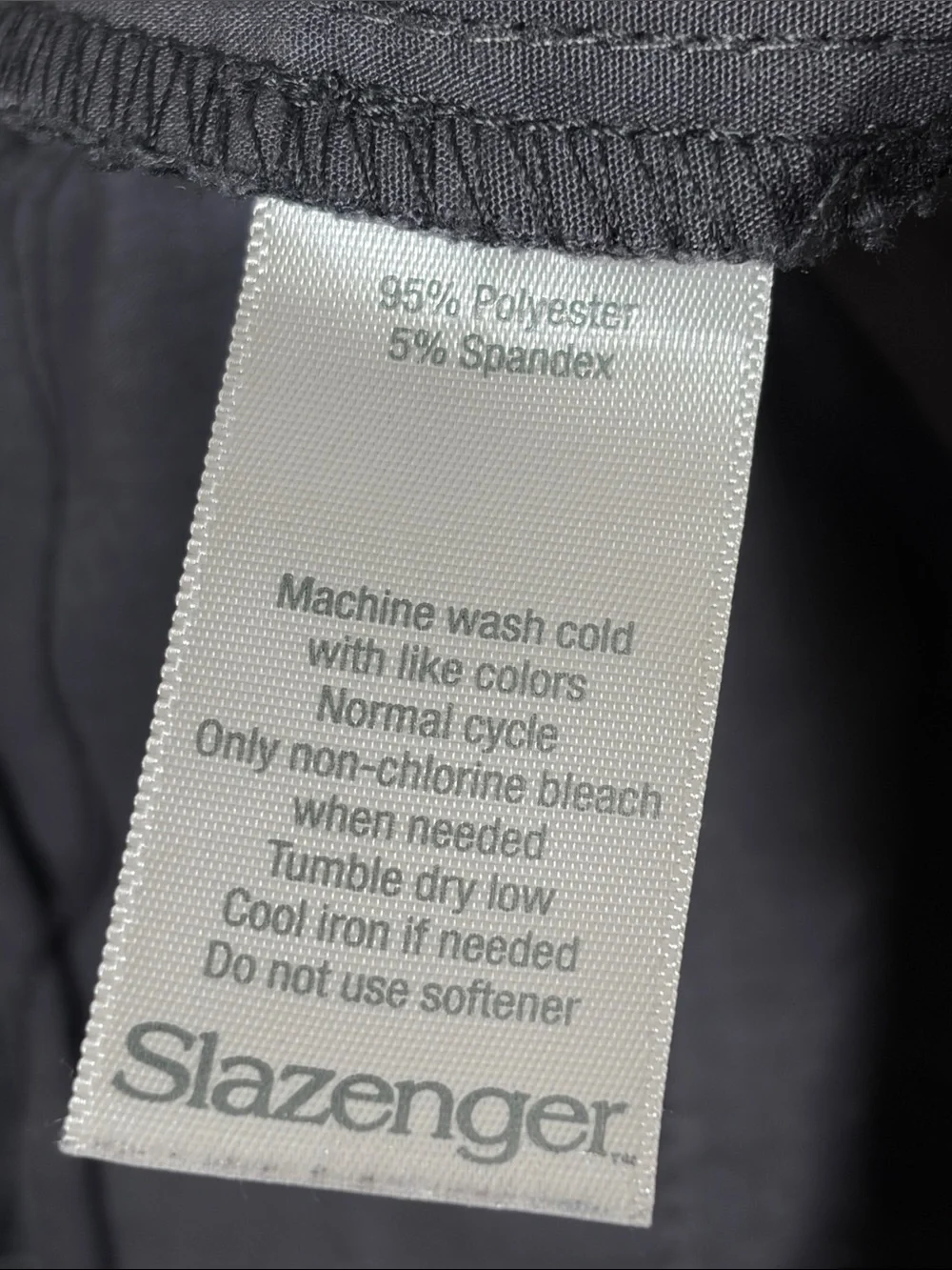 Slazenger Black Gray Plaid Golf Pants